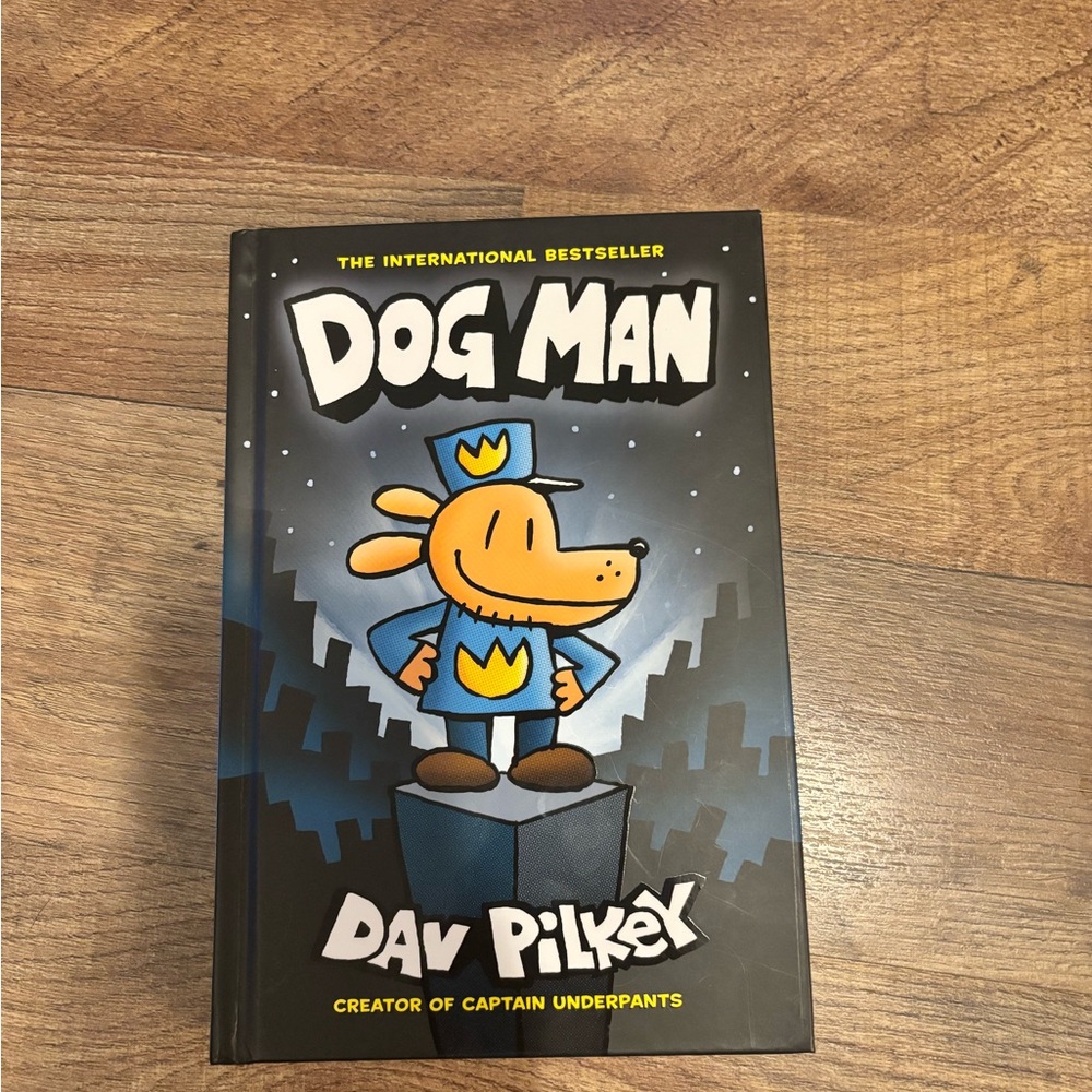 Dog Man Book hard cover.